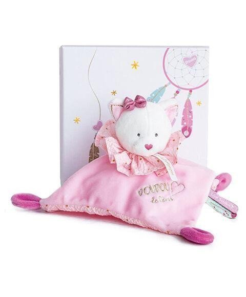 DÁRKOVÁ KRABIČKA RŮŽOVÁ. MUCHLÁČEK KOČKA 20CM