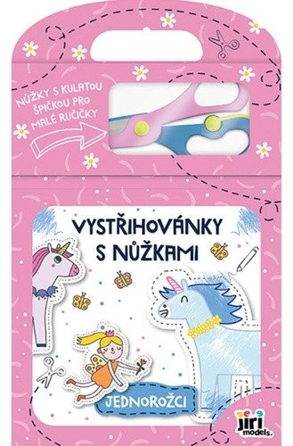 Obálka knihy VYSTŘIHOVÁNKY S NŮŽKAMI - JEDNOROŽCI od autora <br>