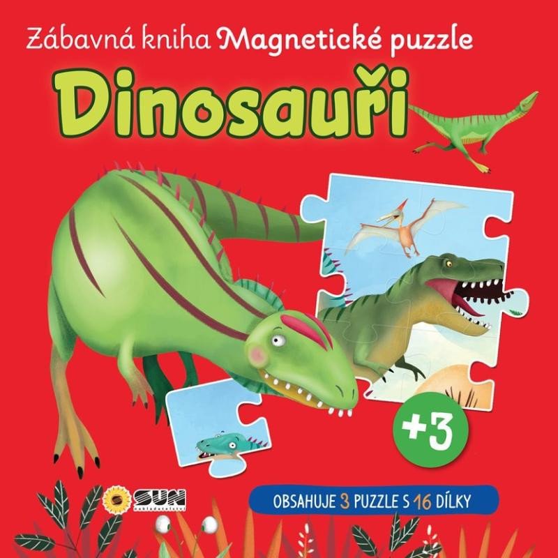 DINOSAUŘI - ZÁBAVNÁ KNIHA MAGNETICKÉ PUZZLE