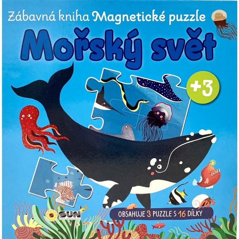 MOŘSKÝ SVĚT - ZÁBAVNÁ KNIHA MAGNETICKÉ PUZZLE