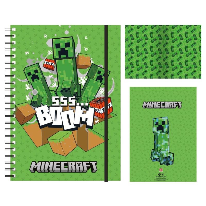 MINECRAFT A5 BLOK KROUŽKOVÝ