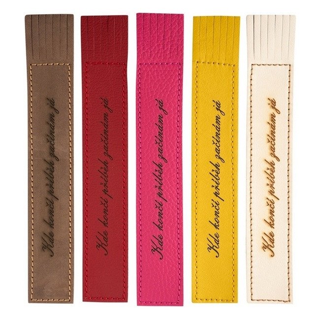 Obálka knihy KOŽENÁ ZÁLOŽKA KDE KONČÍ PŘÍBĚH od autora <br>