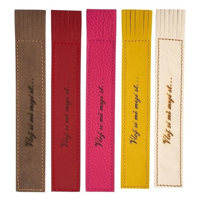 Obálka knihy KOŽENÁ ZÁLOŽKA VLOŽ SI MĚ MEZI ST... od autora <br>