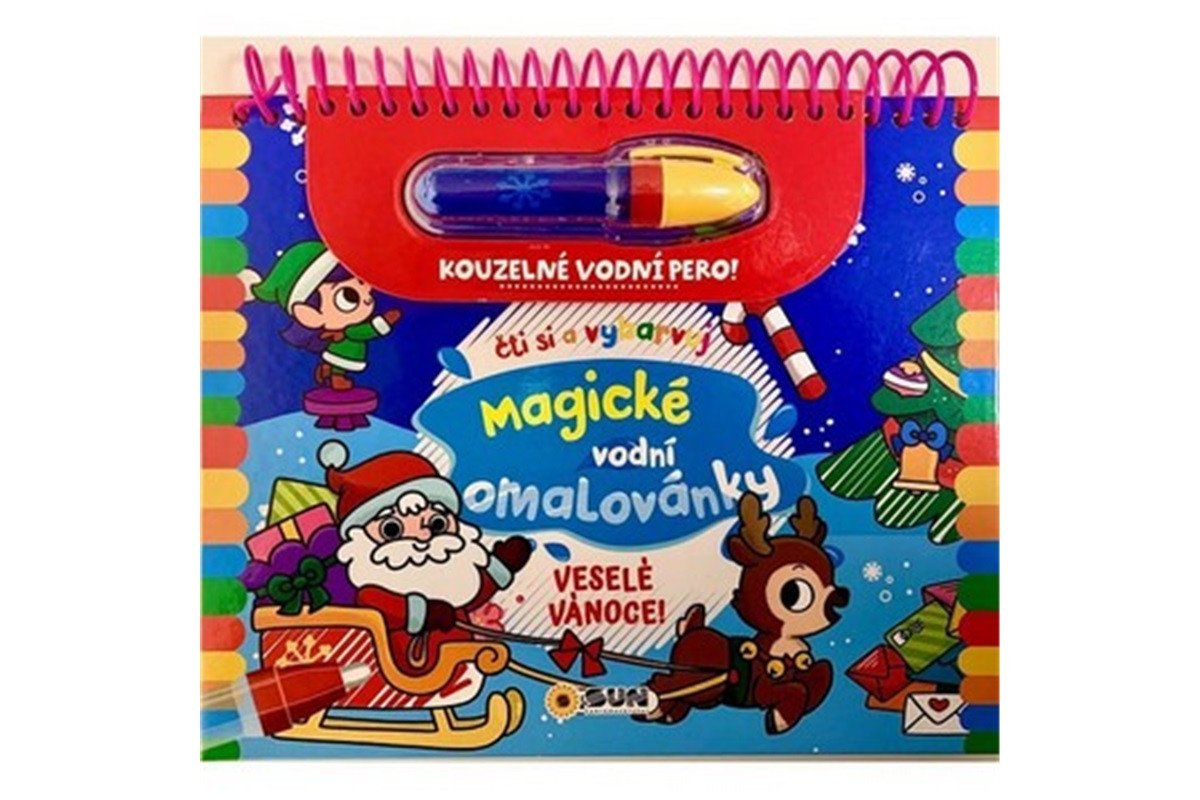 MAGICKÉ VODNÍ OMALOVÁNKY VESELÉ VÁNOCE