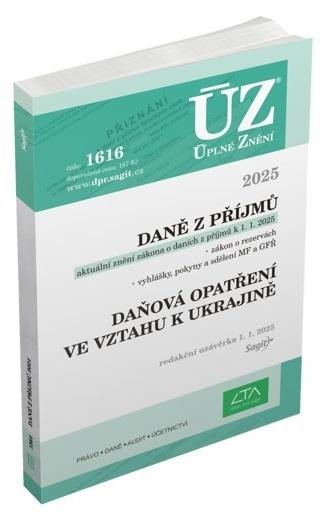 ÚZ 1616 DANĚ Z PŘÍJMŮ 2025 K 1/1/25