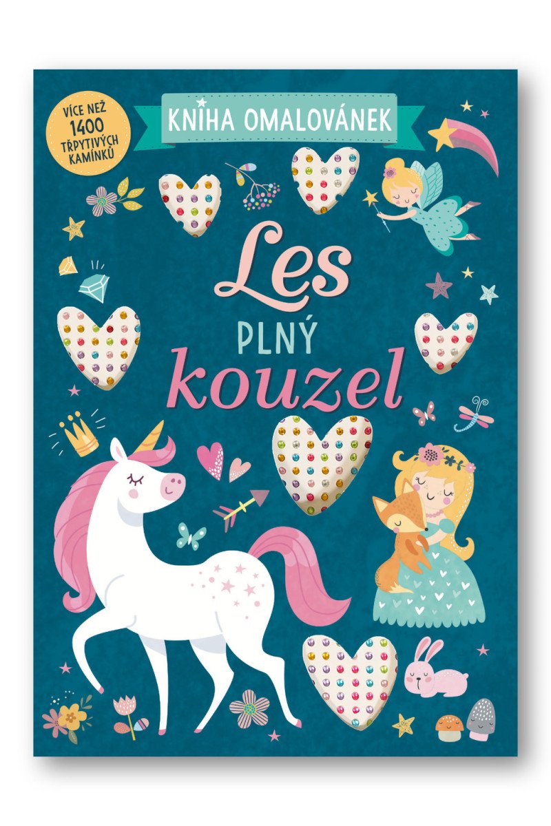 Obálka knihy LES PLNÝ KOUZEL - KNIHA OMALOVÁNEK od autora <br>