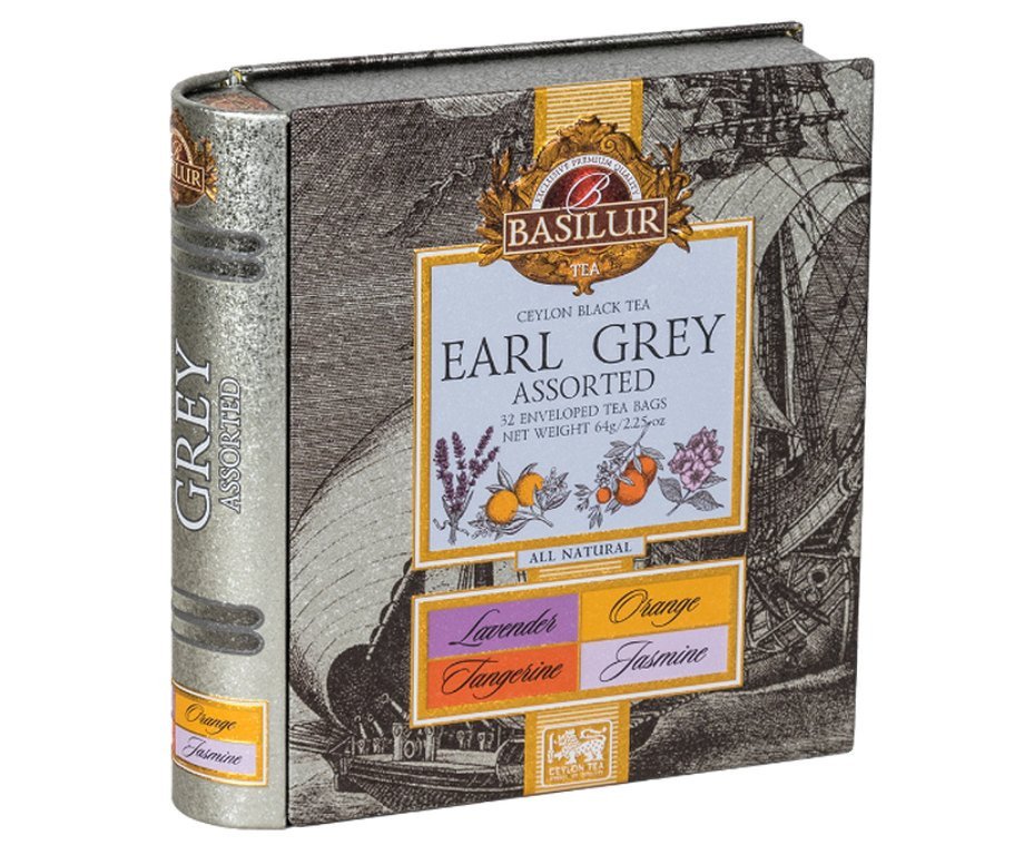 ČAJ BASILUR 4345 EARL GREY BOOK [32 SÁČKŮ]
