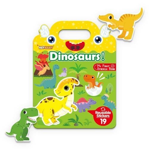 Obálka knihy GUMOLEPKY - DINOSAUR! DINOSAUŘI (ZNOVUPOUŽITELNÉ SAMOLEPKY) od autora <br>