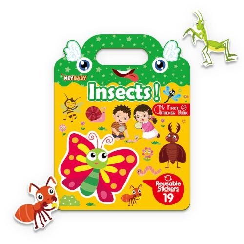 Obálka knihy GUMOLEPKY - INSECTS! HMYZ (ZNOVUPOUŽITELNÉ SAMOLEPKY) od autora <br>