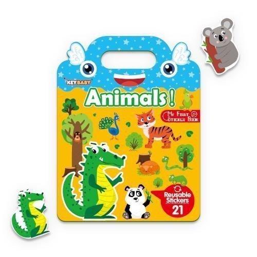 Obálka knihy GUMOLEPKY - ANIMALS! ZVÍŘÁTKA (ZNOVUPOUŽITELNÉ SAMOLEPKY) od autora <br>