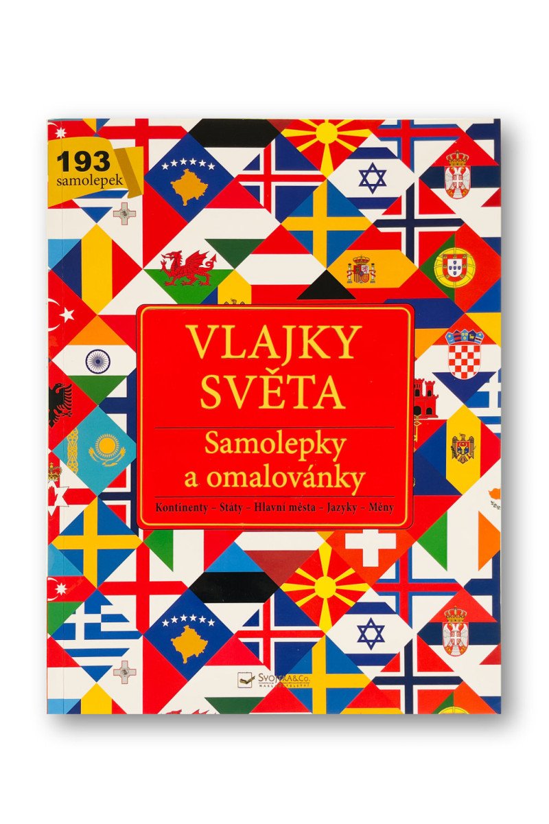 VLAJKY SVĚTA SAMOLEPKY A OMALOVÁNKY
