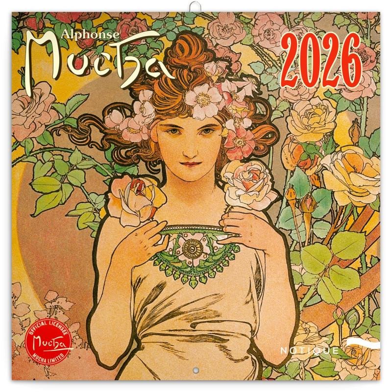 KALENDÁŘ 2026 POZN: ALFONS MUCHA