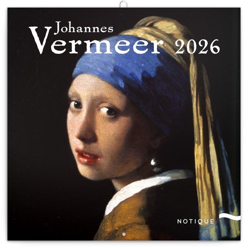 KALENDÁŘ 2026 POZNÁMKOVÝ ČTVEREC JOHANNES VERMEER