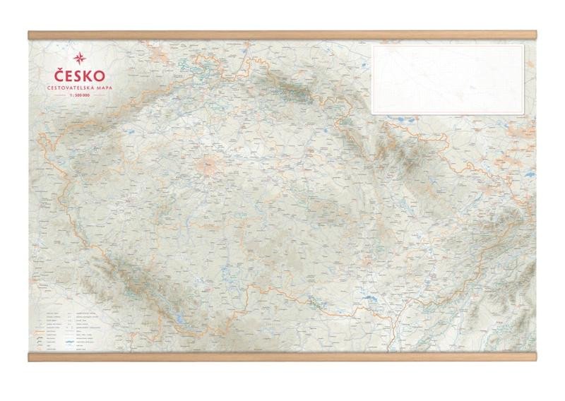 ČESKO - CESTOVATELSKÁ MAPA S LIŠTAMI
