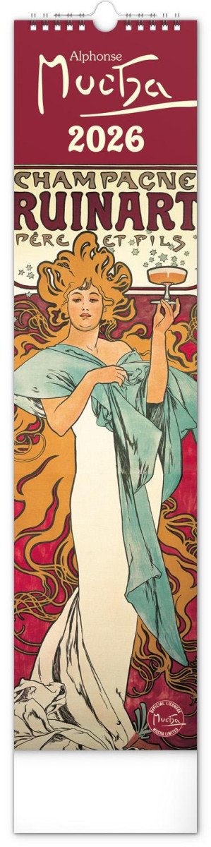 KALENDÁŘ 2026 NÁST: ALFONS MUCHA, 12 X 4