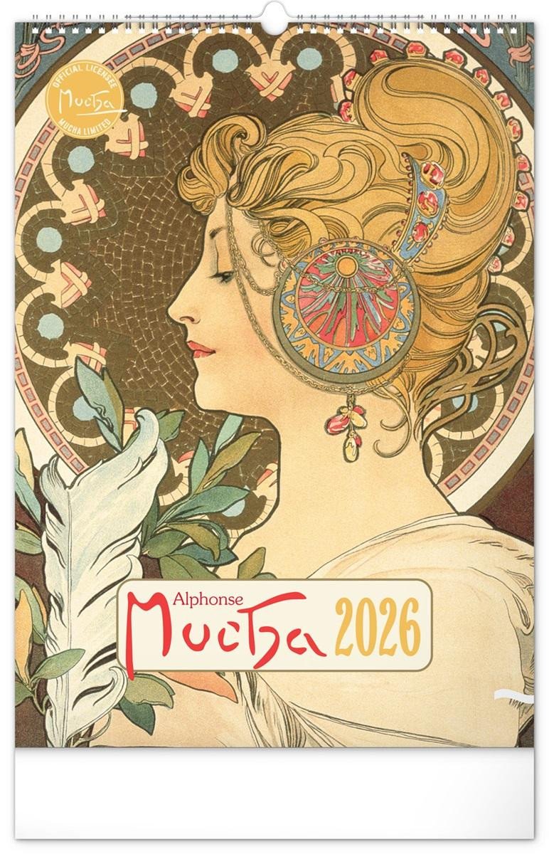 KALENDÁŘ 2026 NÁST: ALFONS MUCHA, 33 X 4