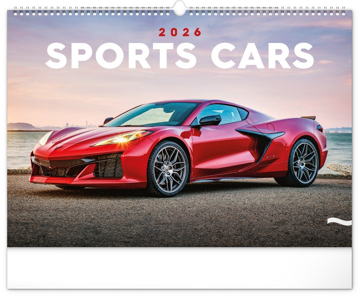 KALENDÁŘ SPORTS CARS 2026 NÁSTĚNNÝ