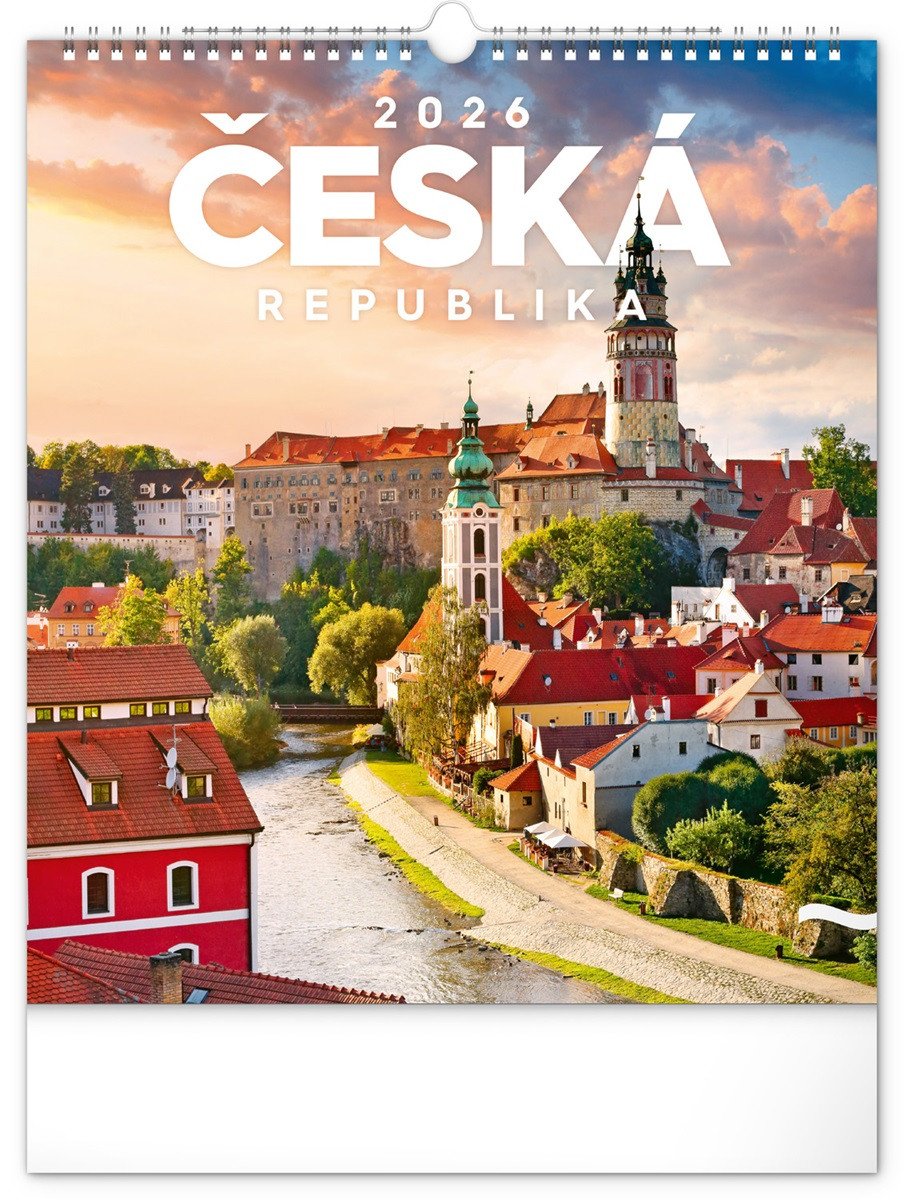 KALENDÁŘ ČESKÁ REPUBLIKA 2026 NÁSTĚNNÝ