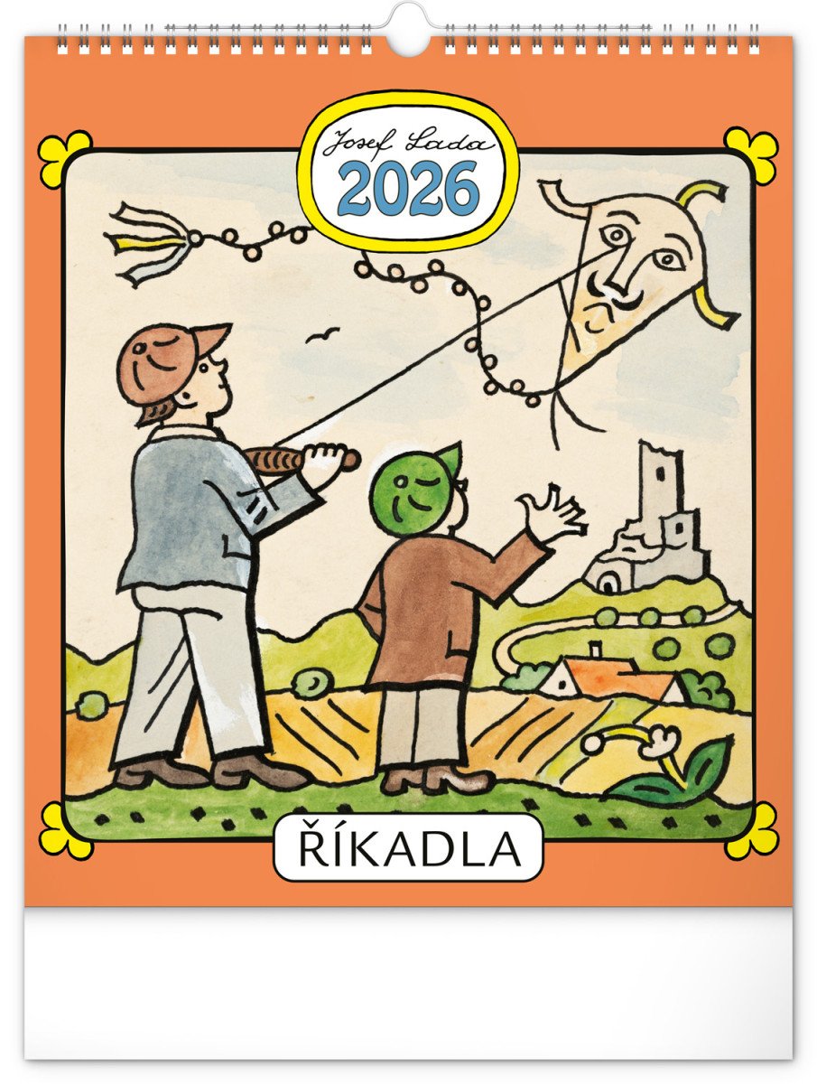 2026 JOSEF LADA ŘÍKADLA NÁSTĚNNÝ