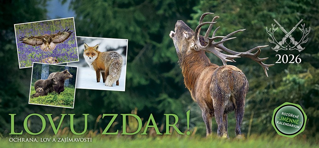 LOVU ZDAR 2026 KALENDÁŘ NÁSTĚNNÝ