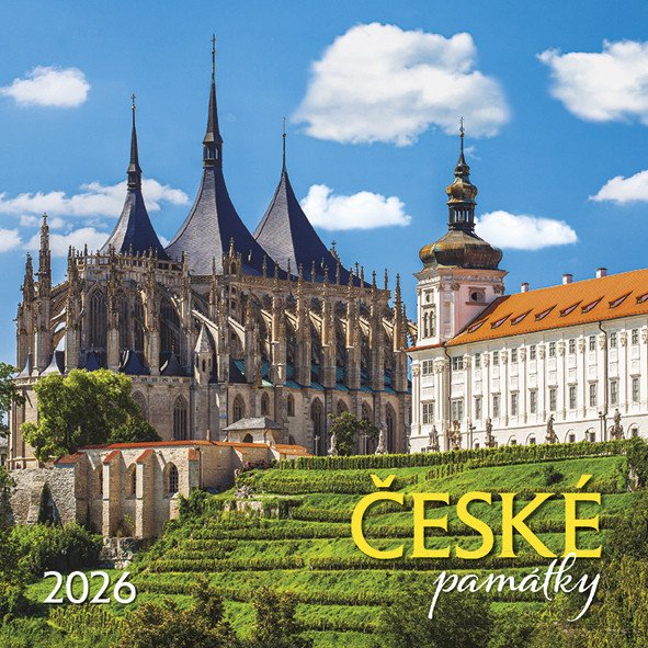2026 ČESKÉ PAMÁTKY NÁSTĚNNÝ