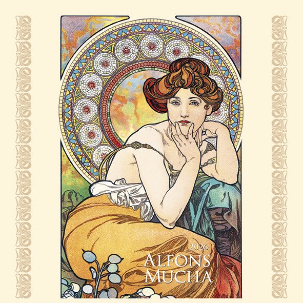 2026 ALFONS MUCHA NÁSTĚNNÝ