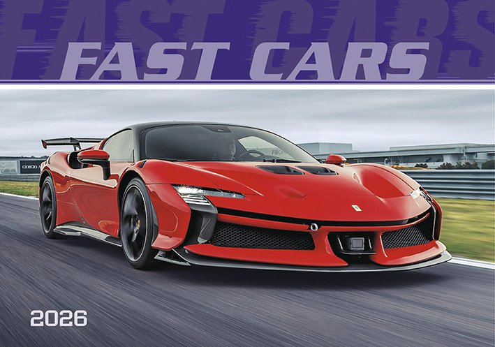 FAST CARS 2026 KALENDÁŘ NÁSTĚNNÝ