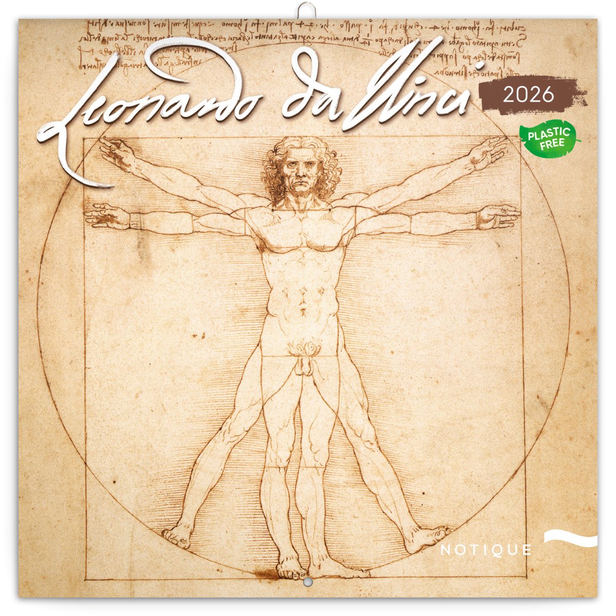 2026 LEONARDO DA VINCI NÁSTĚNNÝ POZNÁMKOVÝ
