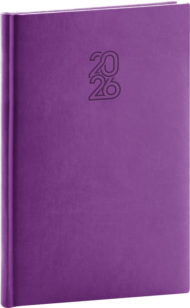 DIÁŘ 2026 TÝDENNÍ APRINT FIALOVÝ