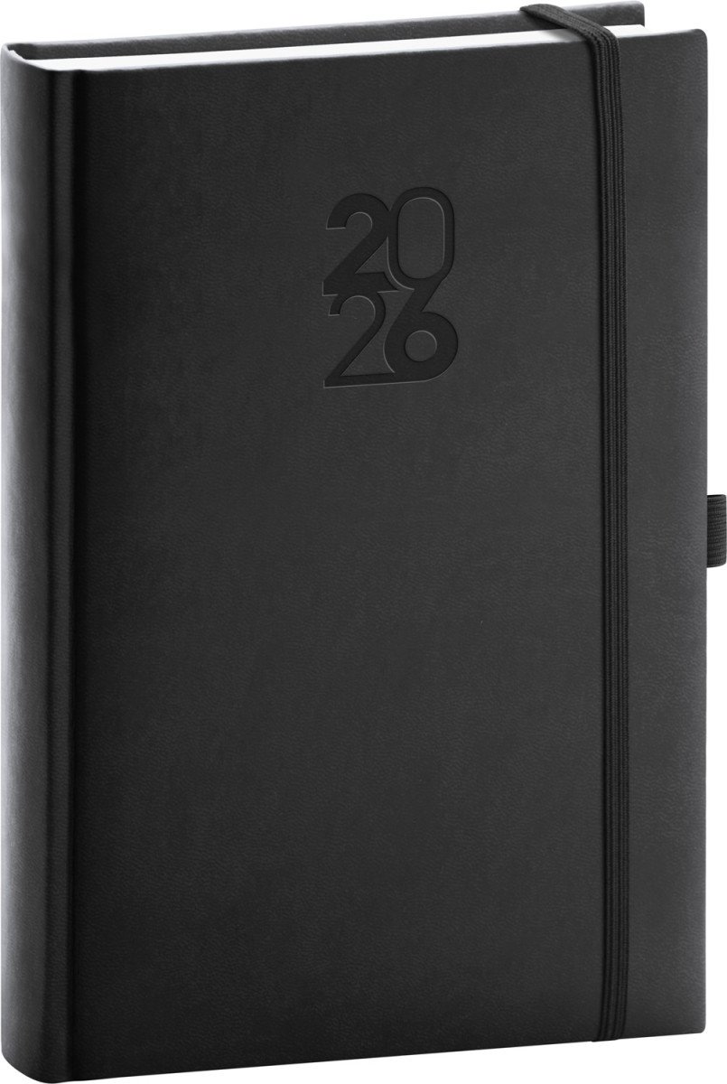 DIÁŘ 2026 DENNÍ APRINT TOP ČERNÝ