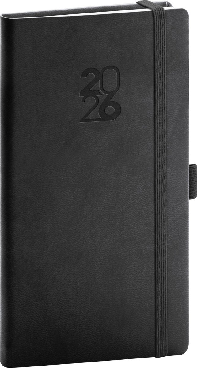 DIÁŘ 2026 KAPESNÍ APRINT TOP ČERNÝ