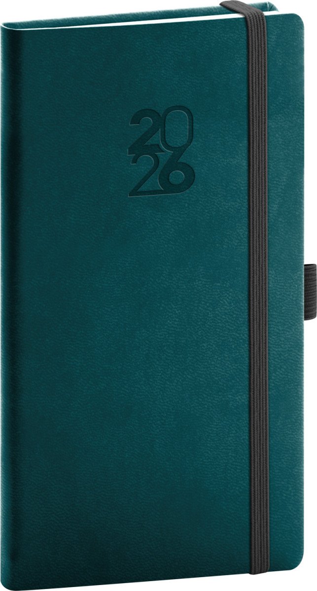 Obálka knihy DIÁŘ 2026: APRINT TOP - PETROLEJOVÝ, KAPESNÍ od autora <br>