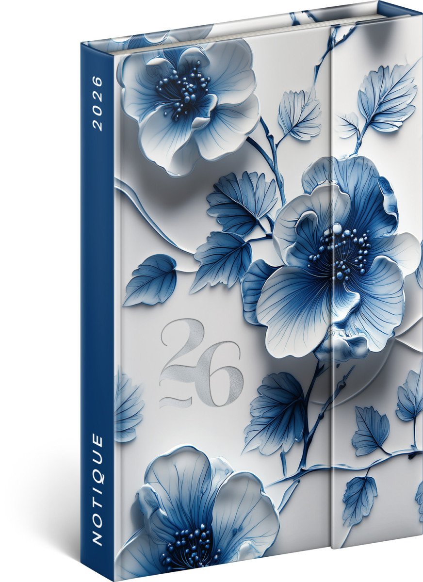 2026 DIÁŘ PORCELÁNOVÝ KVĚT TÝDENNÍ