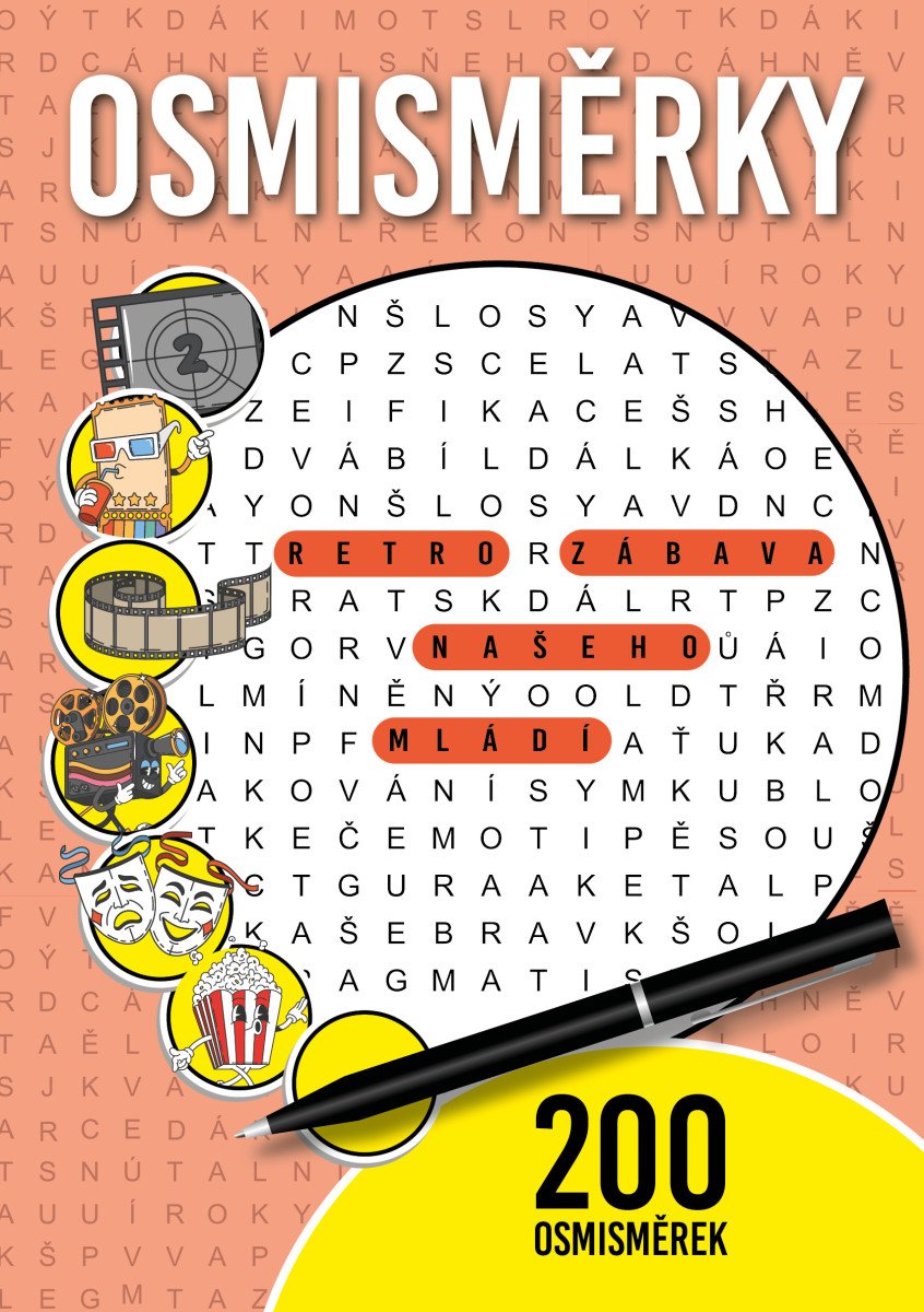Obálka knihy OSMISMĚRKY - RETRO ZÁBAVA NAŠEHO MLÁDÍ (200 OSMISMĚREK) od autora neuveden