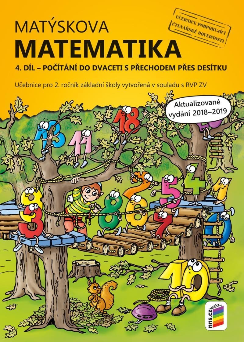 Obálka knihy MATÝSKOVA MATEMATIKA PRO 2. ROČNÍK 4. DÍL UČEBNICE (2A-35) od autora Doležalová,  Novotný,  Novák