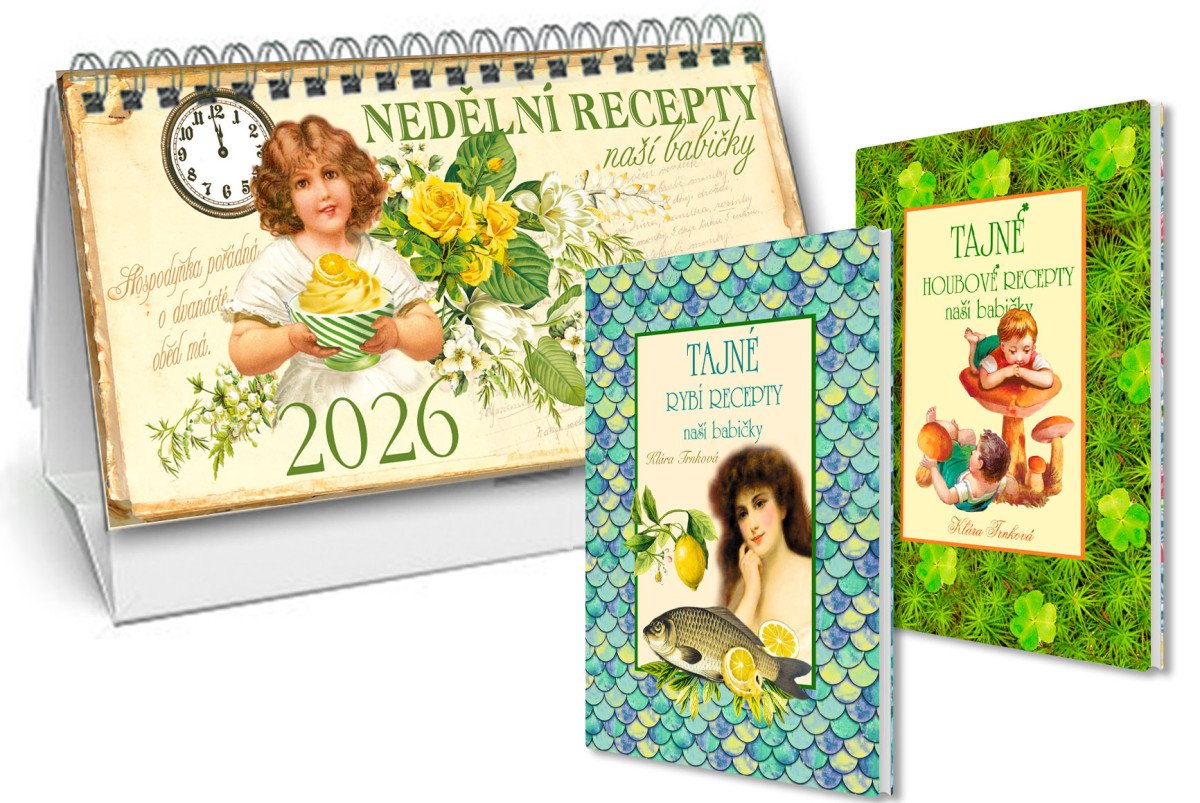 STOLNÍ KALENDÁŘ 2026 NEDĚLNÍ MENU
