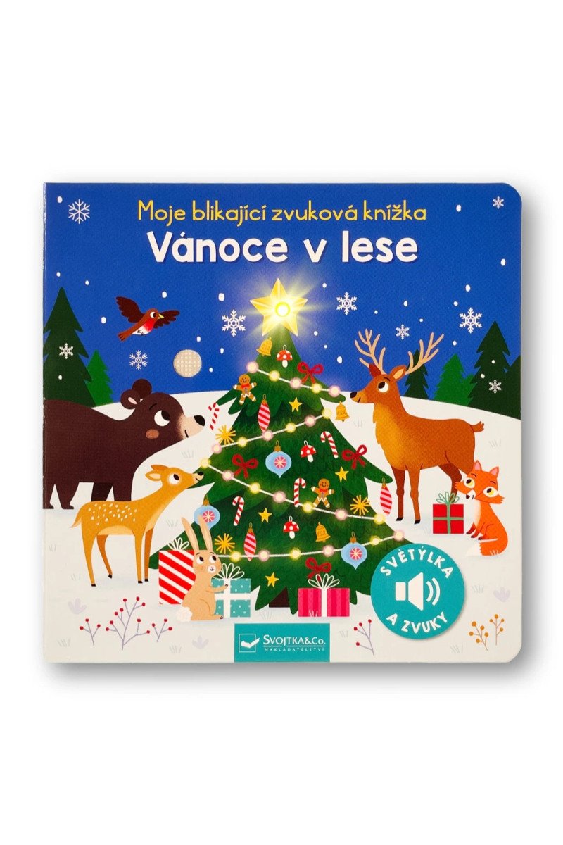 VÁNOCE V LESE MOJE BLIKAJÍCÍ ZVUKOVÁ KNÍŽKA