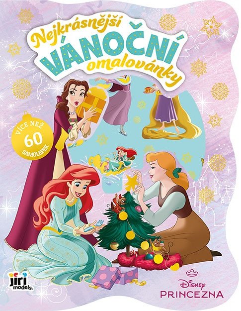 Obálka knihy PRINCEZNY - NEJKRÁSNĚJŠÍ VÁNOČNÍ OMALOVÁNKY od autora <br>