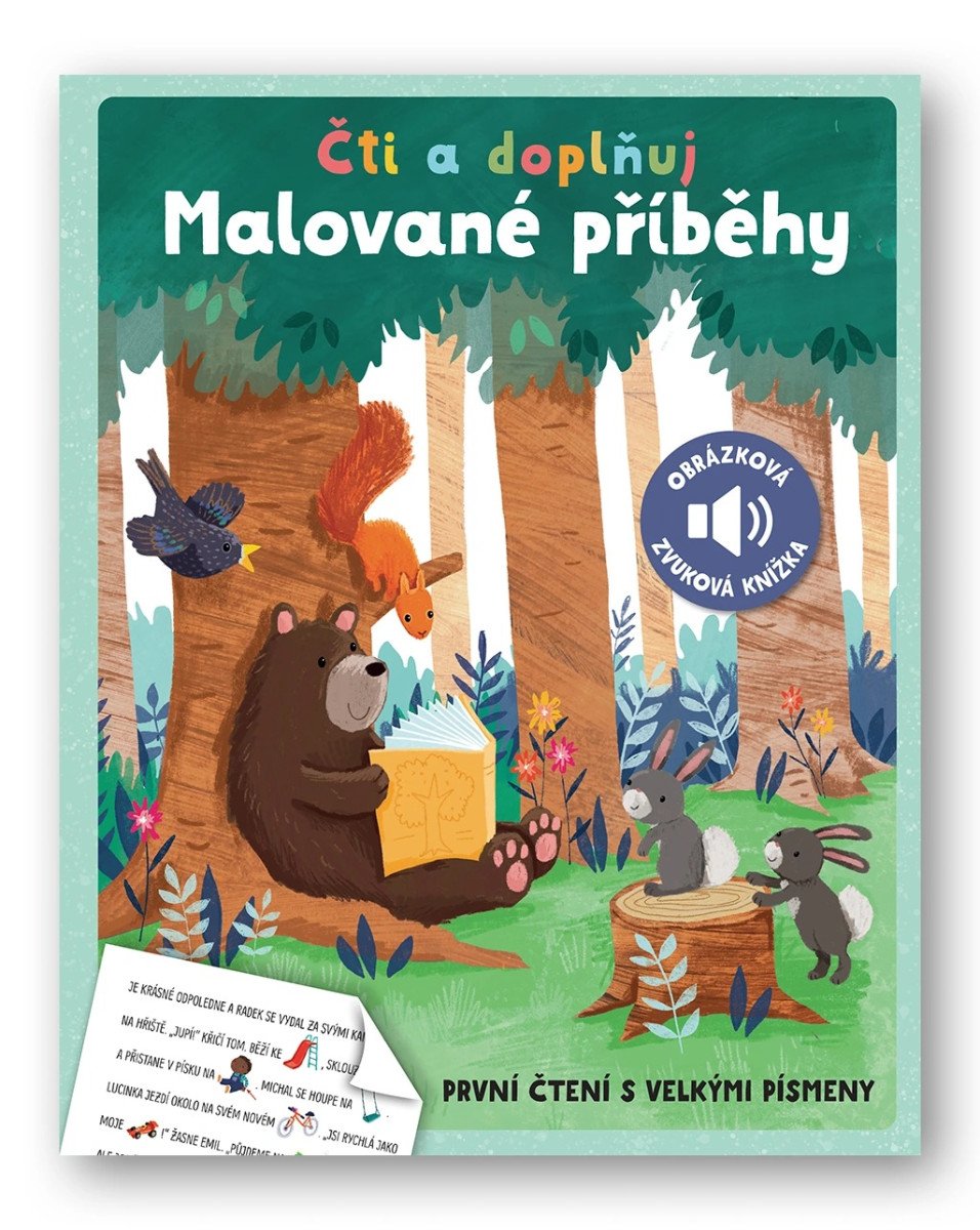 MALOVANÉ PŘÍBĚHY ČTI A DOPLŇUJ OBRÁZKOVÁ ZVUKOVÁ KNÍŽKA