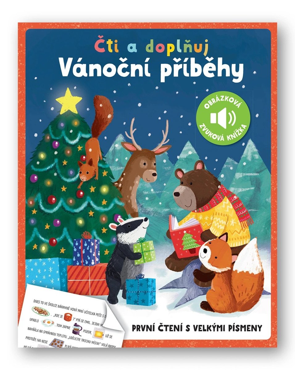 VÁNOČNÍ PŘÍBĚHY ČTI A DOPLŇUJ OBRÁZKOVÁ ZVUKOVÁ KNÍŽKA