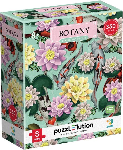 PUZZLE BOTANY: LOTOSOVÉ KVĚTINY A KOI KA