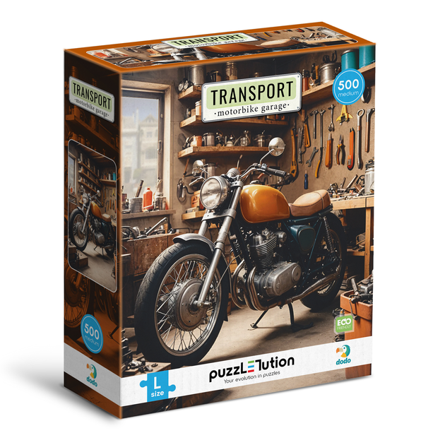 PUZZLE DOPRAVA: MOTORKÁŘSKÁ DÍLKA 500 DÍ