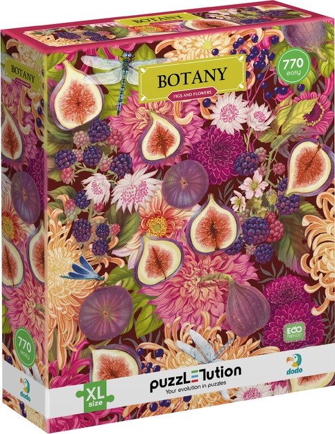 PUZZLE BOTANY: FÍKY A KVĚTINY 770 DÍLKŮ