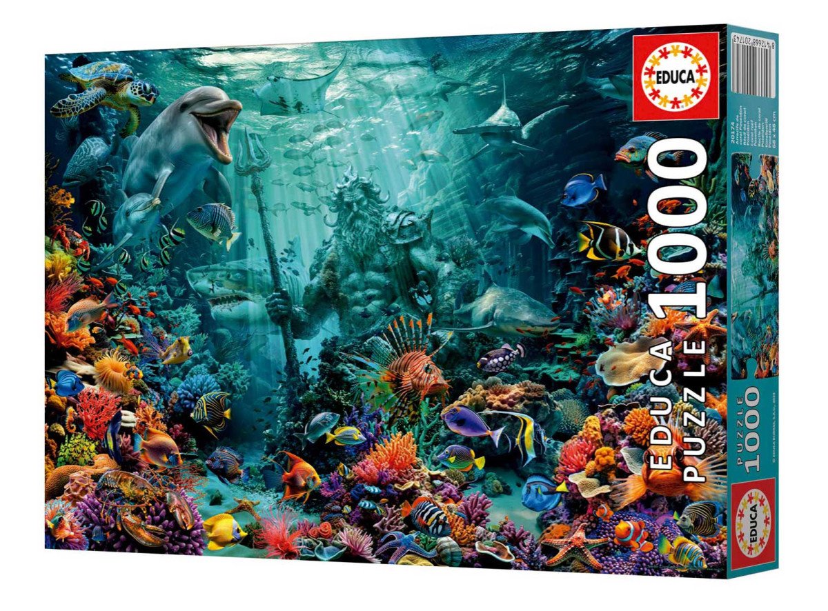 PUZZLE POSEIDON NA KORÁLOVÉM ÚTESU 1000