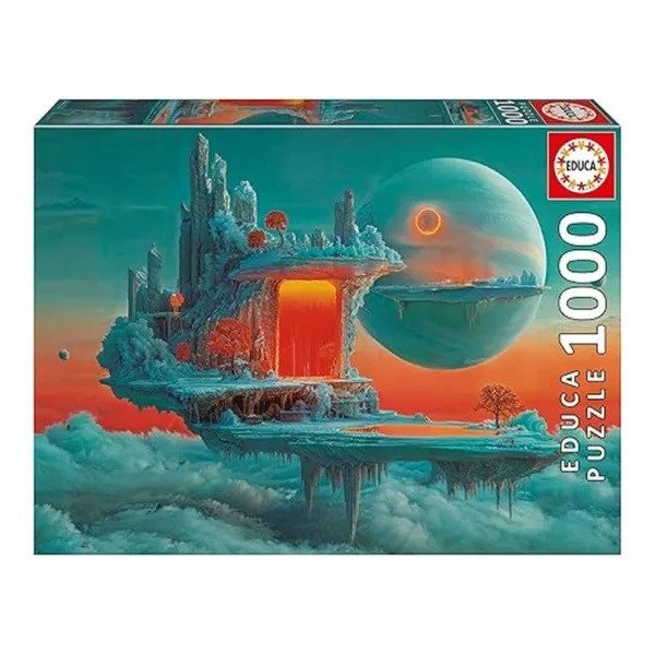 PUZZLE PLANETA OHNĚ A LEDU 1000 DÍLKŮ