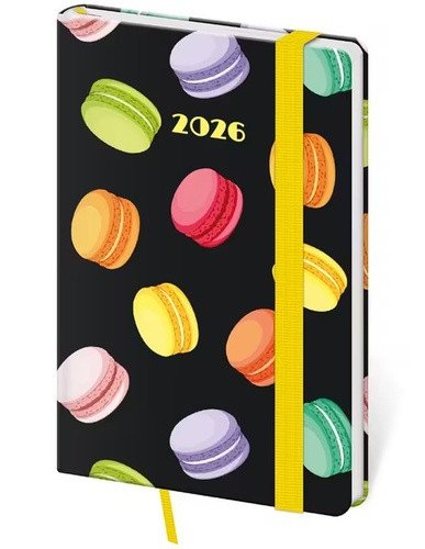 DIÁŘ 2026 KAPESNÍ VARIO MACARONS S GUMIČKOU