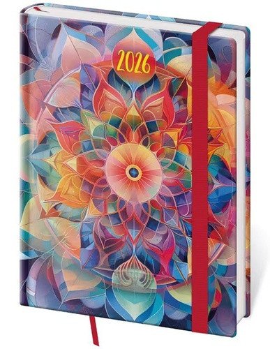 DIÁŘ 2026 TÝDENNÍ B6 VARIO KALEIDOSCOPE S GUMIČKOU