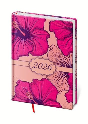 DIÁŘ 2026 TÝDENNÍ A5 VARIO LYRA HIBISCUS