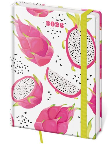 DIÁŘ 2026 TÝDENNÍ A5 VARIO PITAYA S GUMIČKOU
