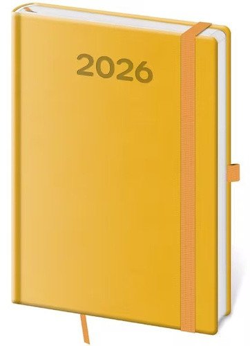 DIÁŘ 2026 TÝDENNÍ A5 PRINT POP ŽLUTÝ